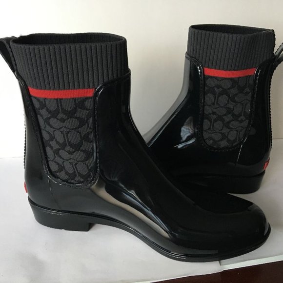 NEW Coach Women's Rivington Rain Bootie Size 8 - Picture 3 of 5